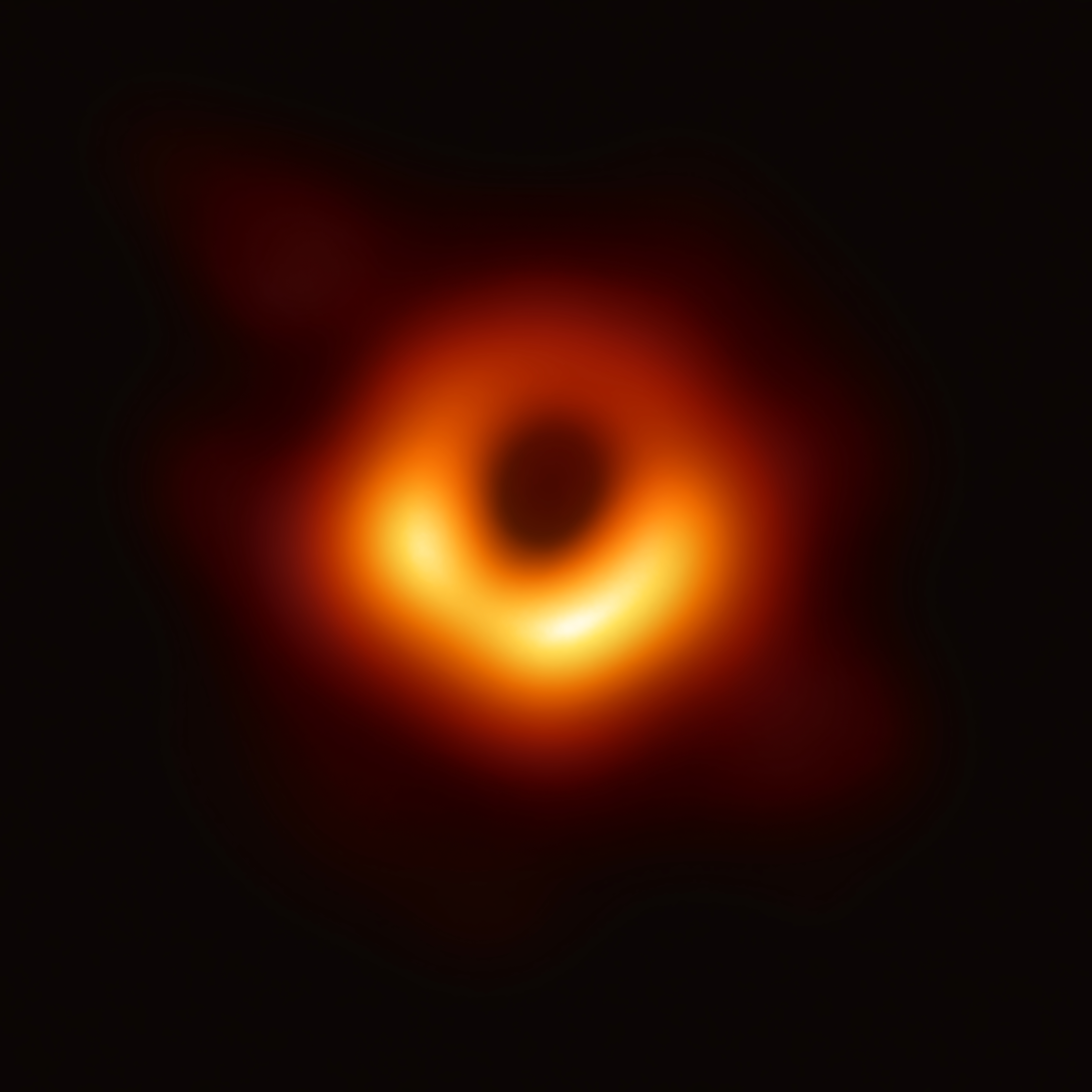 An image of a black hole